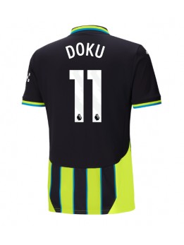 Manchester City Jeremy Doku #11 Auswärtstrikot 2024-25 Kurzarm